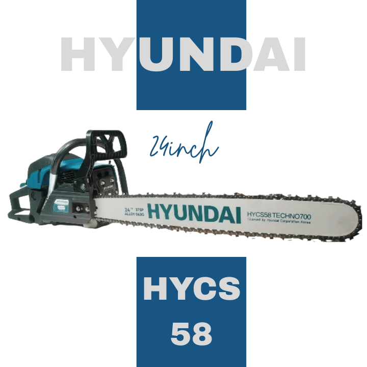 Chain Saw Petrol 24″ Hyundai HYCS58 Tachno700